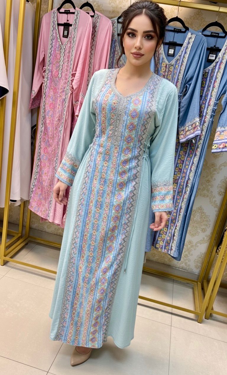 فستان لانين فاخر