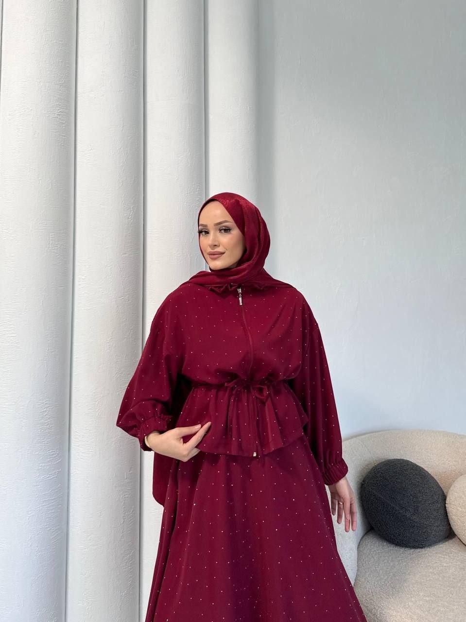 Elegant Flow Abaya – بساطة فخمة بكل تفصيلة