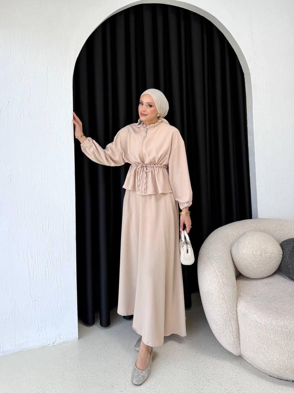 Elegant Flow Abaya – بساطة فخمة بكل تفصيلة